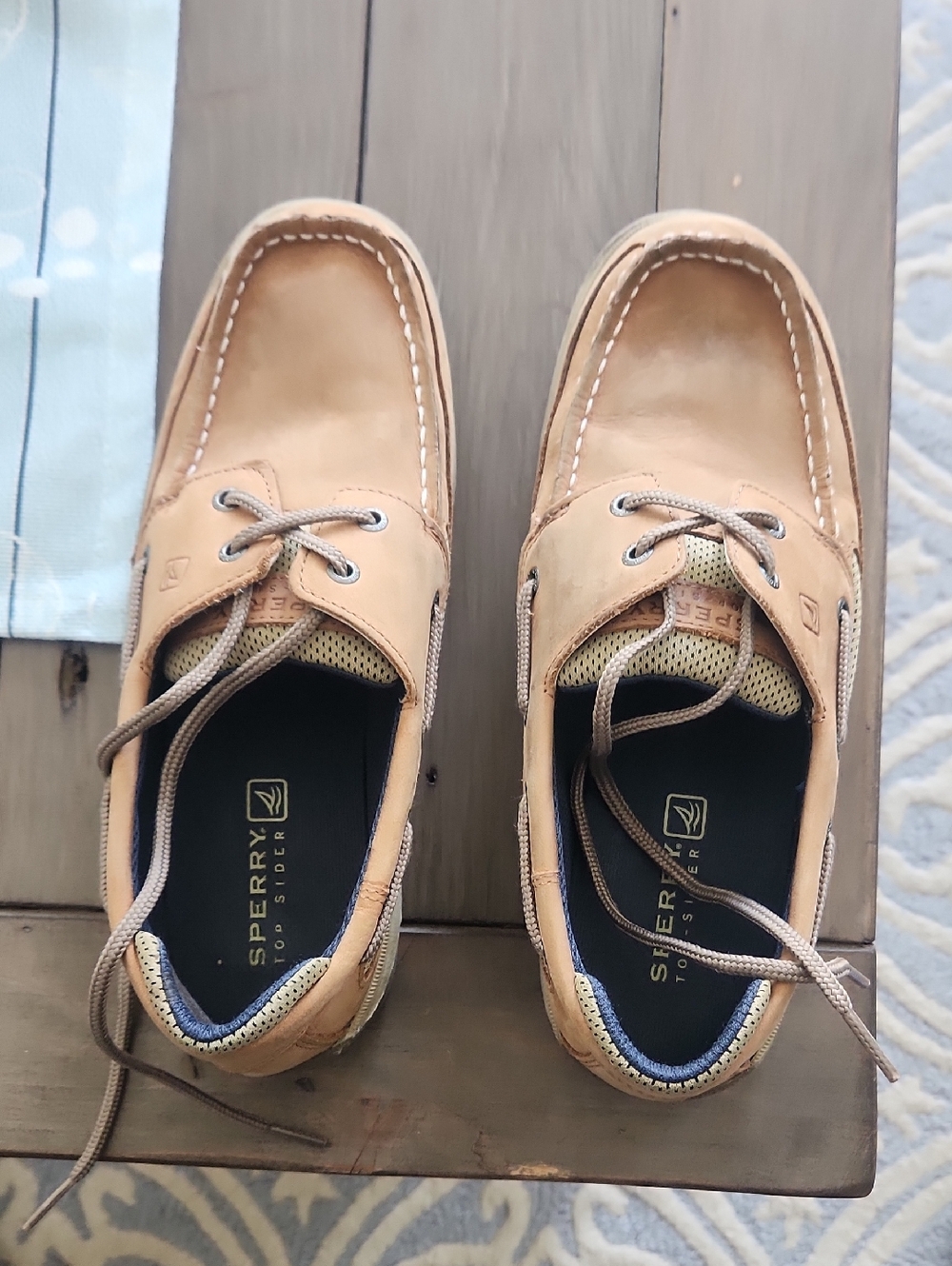 Sperry Men’s Tan Leather 2-Eye Boat Shoes